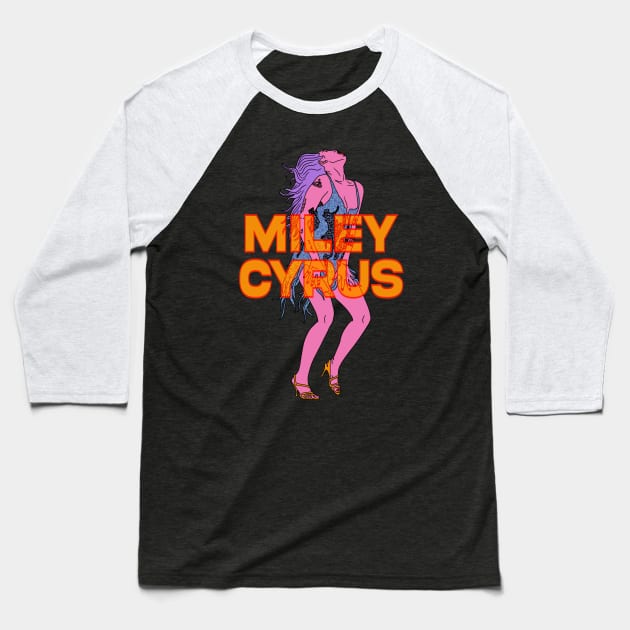 Doctor Miley Baseball T-Shirt by motelgemini